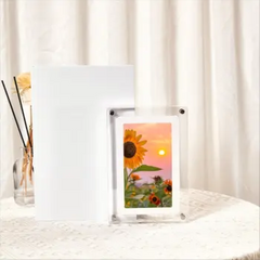 Personalized transparent acrylic digital photo frame-electronic photo album player-Couple Gifts