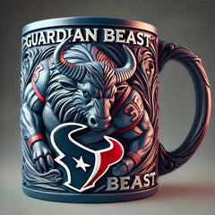 NFL Guardian Beast 3D Mug – 11oz Ceramic, Unique Sports Theme Design, Perfect for Football Fans and Gifts