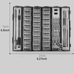 Premium 128-in-1 Multitool Screwdriver Set - Ergonomic & Portable