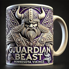 NFL Guardian Beast 3D Mug – 11oz Ceramic, Unique Sports Theme Design, Perfect for Football Fans and Gifts