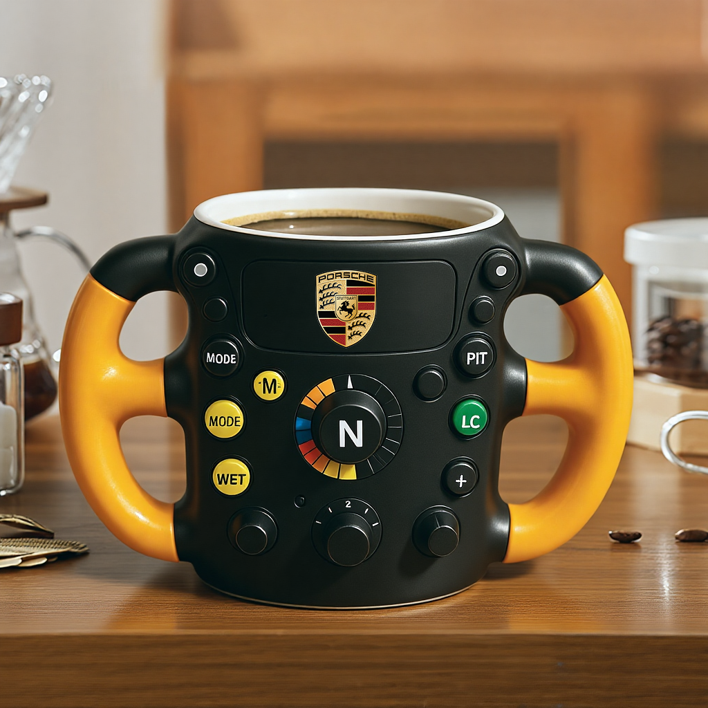 F1 Steering Wheel Mug – Performance Design for Racing Fans