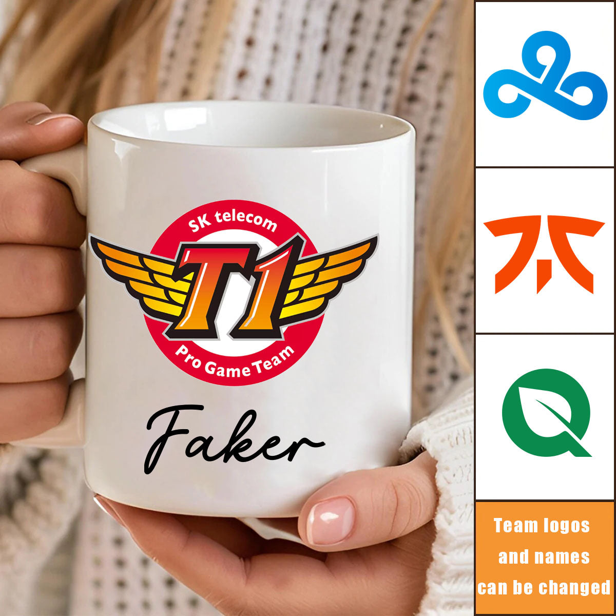 Custom League of Legends Team Logo Mug – Personalized Gamer’s Gift for Esports Fans