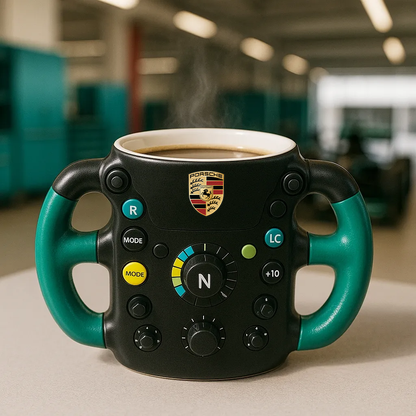 F1 Steering Wheel Mug – Performance Design for Racing Fans
