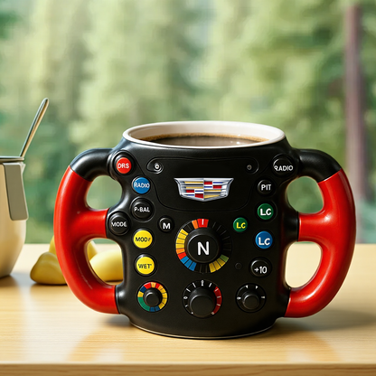 F1 Steering Wheel Mug – Performance Design for Racing Fans