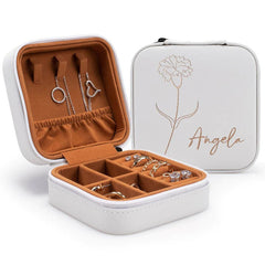 Birth Flower Jewelry Box-Birth Month Flower Gift-Personalized Gift For Her