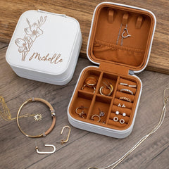 Birth Flower Jewelry Box-Birth Month Flower Gift-Personalized Gift For Her