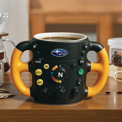 F1 Steering Wheel Mug – Performance Design for Racing Fans