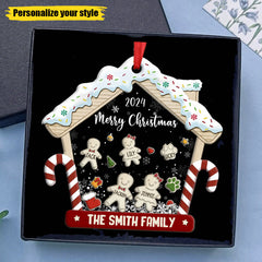 Personalized Family Journey Home Acrylic Ornament – Custom Christmas Gift for Family Members