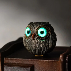 Whimsical Owl Beads Pendant: Artistic Home Décor Accent