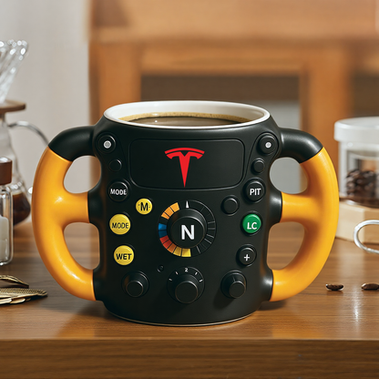 F1 Steering Wheel Mug – Performance Design for Racing Fans