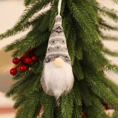 Christmas knitted small pendant Christmas tree faceless old man doll pendant small pendant