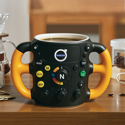 F1 Steering Wheel Mug – Performance Design for Racing Fans