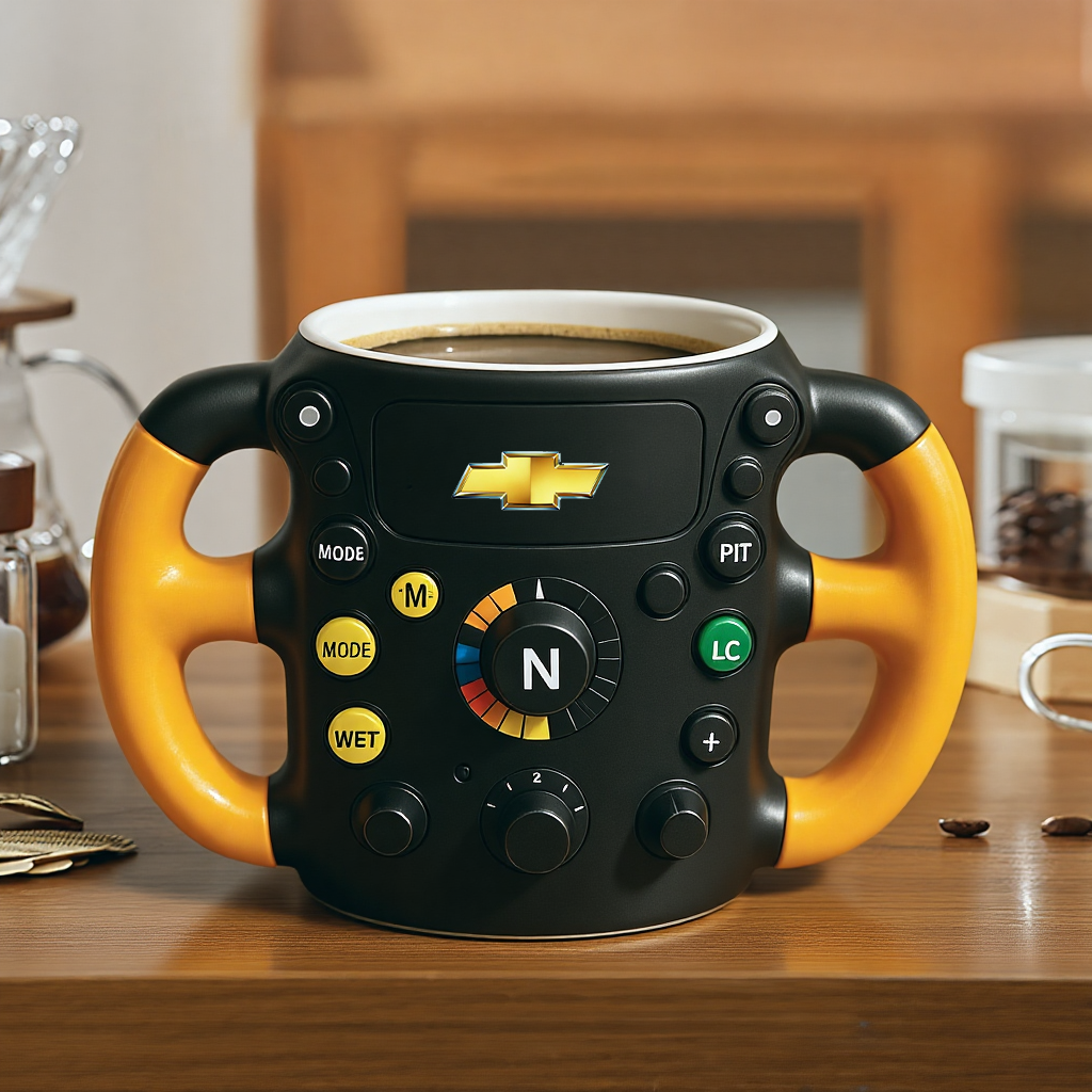 F1 Steering Wheel Mug – Performance Design for Racing Fans