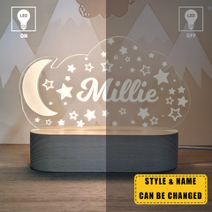 Custom Night Light  – Personalized LED Lamp for Kids' Room - Unique Gift for Children