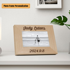 Engraved custom keepsake photo frame - a gift for mom - a commemorative baby gift