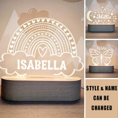 Custom Night Light  – Personalized LED Lamp for Kids' Room - Unique Gift for Children