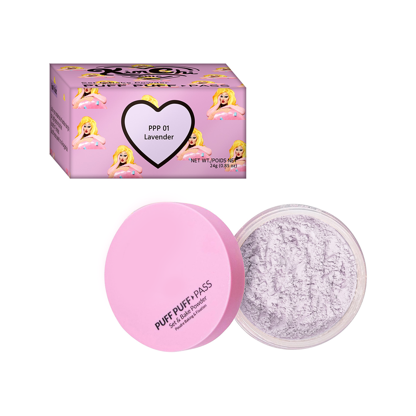 Cross-Border Girl Matte Oil-Control Setting Powder