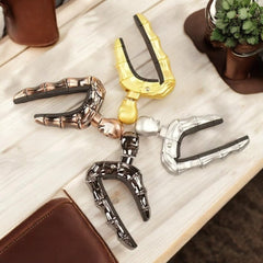 Rock Guitar Capo - Skull Shaped String Tensioner Accessorie Bass Players Husband Father Singer Metal Hard Rock, Musical Gift for Guitarist