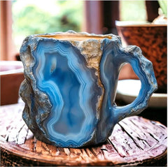 Mineral Crystal Infused Coffee Mugs – Nature's Beauty in Every Sip