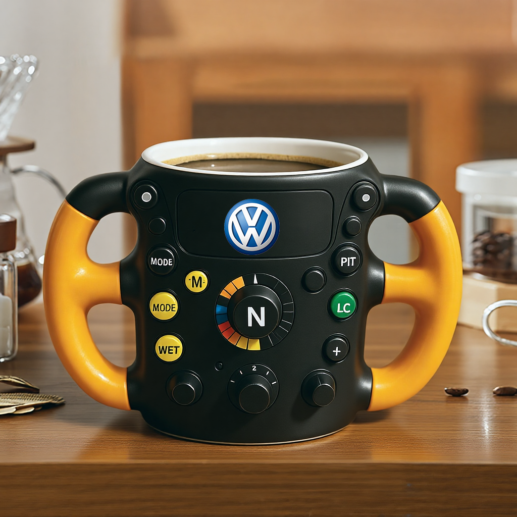 F1 Steering Wheel Mug – Performance Design for Racing Fans