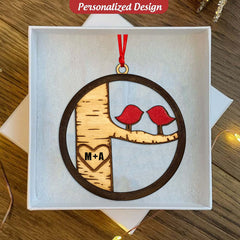 Customized Personalized Love Bird Decoration Laser Cutting-Gift for Girlfriend and Couple