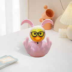 Sassy Bunny Duckling – Middle Finger Easter Edition