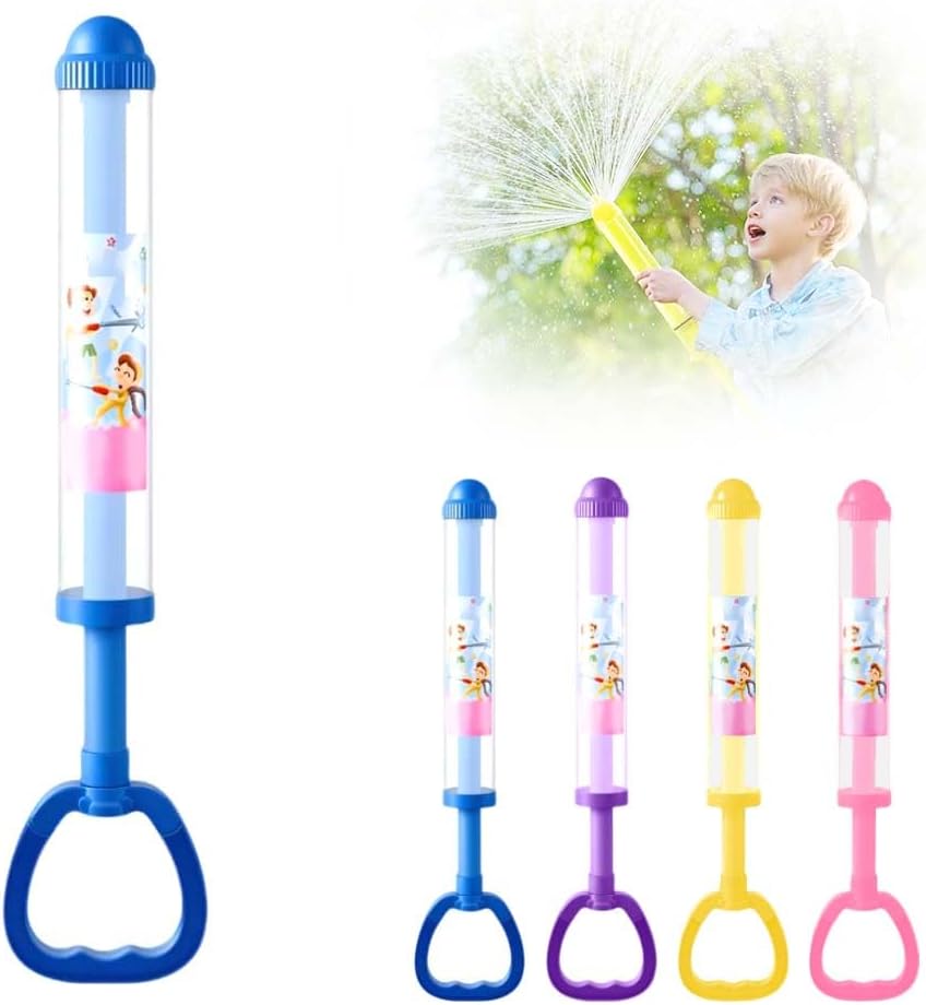 Firework Water Spray Gun, Fireworks Style Water Spray Toys, High-Pressure Pull-Out Sprinkler Toy, Romantic Firework Water Toys for Couples Family and Friends, Interactive Game Family Party (Blue)