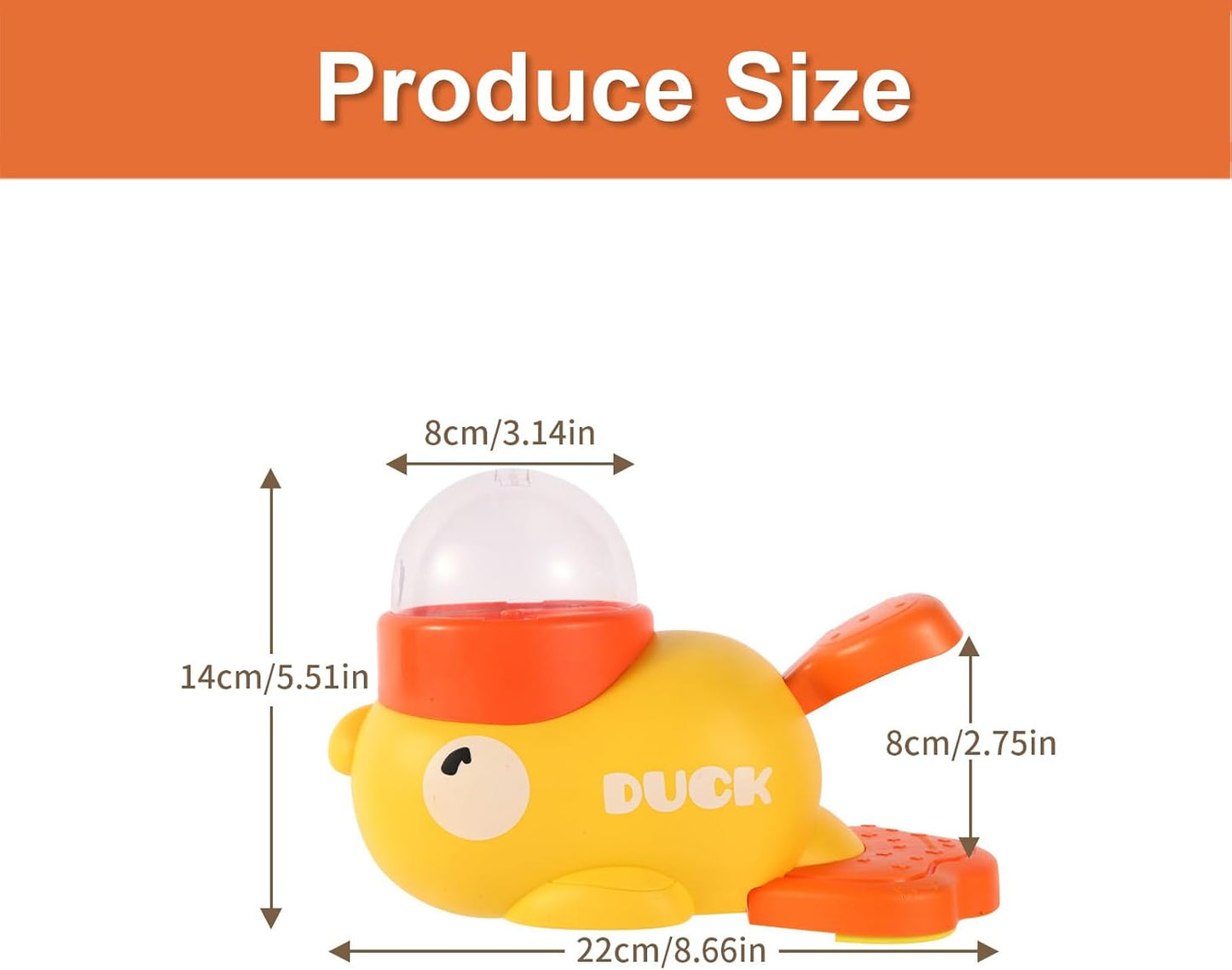 Duck Treat Dispenser,2 in 1 Dog Food Slow Feeder,for Small & Medium Dogs Interactive Funny Dog Feeding Training Tool