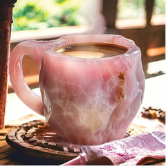 Mineral Crystal Infused Coffee Mugs – Nature's Beauty in Every Sip