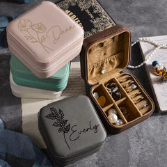 Birth Flower Jewelry Box-Birth Month Flower Gift-Personalized Gift For Her