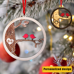 Customized Personalized Love Bird Decoration Laser Cutting-Gift for Girlfriend and Couple