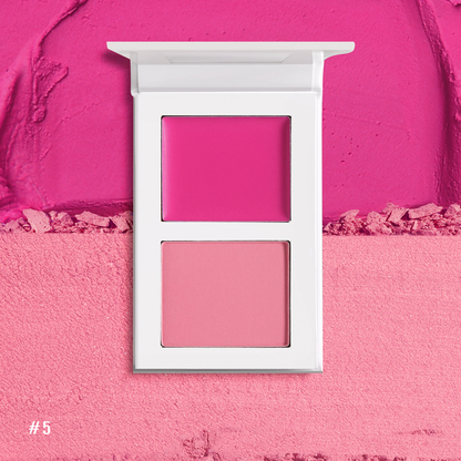 Two-Color Matte Cream & Powder Blush