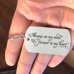 Always On My Mind, Forever In My Heart - Personalized Keychain