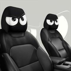 😆 Funny Cartoon Car Headrest Covers – 2PCS 2D Universal Fit 🚗