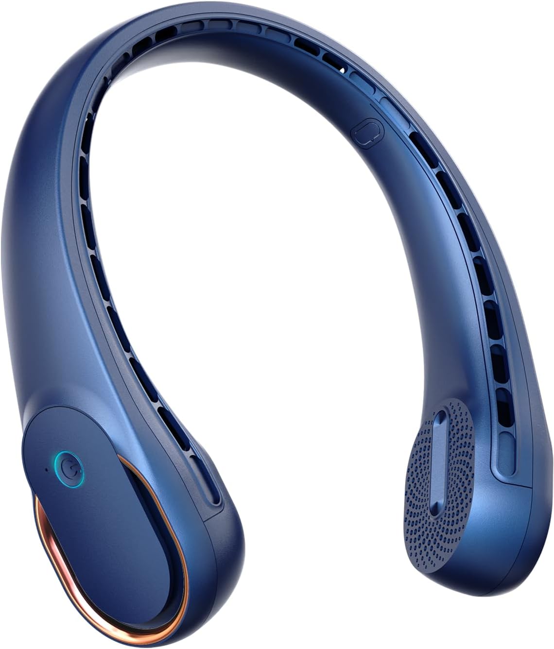 FrSara Neck Fan, Portable Personal Fan Strong Wind, 5200mAh, Air Volume,360° Cooling, No Hair Twisting, Air Volume On 2 Sides, Non-Slip, Quick Charge, Long Use Time, Gift for Father, Dad, Women