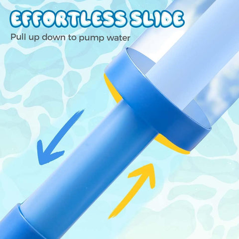 Firework Water Spray Gun, Fireworks Style Water Spray Toys, High-Pressure Pull-Out Sprinkler Toy, Romantic Firework Water Toys for Couples Family and Friends, Interactive Game Family Party (Blue)