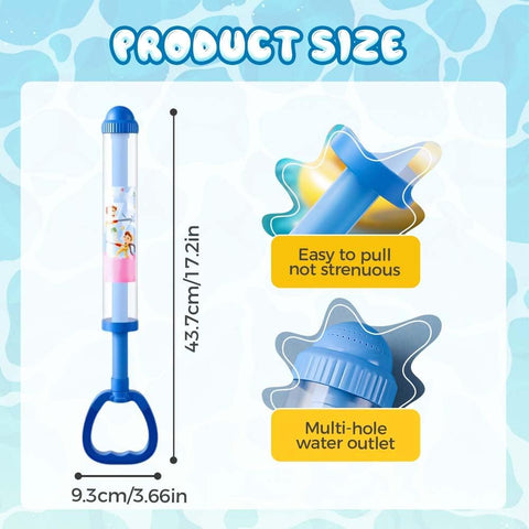 Firework Water Spray Gun, Fireworks Style Water Spray Toys, High-Pressure Pull-Out Sprinkler Toy, Romantic Firework Water Toys for Couples Family and Friends, Interactive Game Family Party (Blue)