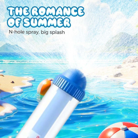 Firework Water Spray Gun, Fireworks Style Water Spray Toys, High-Pressure Pull-Out Sprinkler Toy, Romantic Firework Water Toys for Couples Family and Friends, Interactive Game Family Party (Blue)