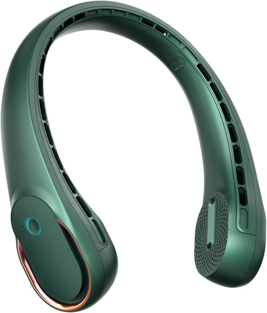 FrSara Neck Fan, Portable Personal Fan Strong Wind, 5200mAh, Air Volume,360° Cooling, No Hair Twisting, Air Volume On 2 Sides, Non-Slip, Quick Charge, Long Use Time, Gift for Father, Dad, Women