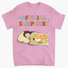 Sleeping Pet Sleepshirt Version 2 - Personalized Custom Unisex T-Shirt