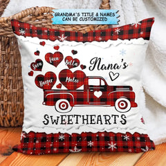 Personalized Pillow Case - Gift For Grandma - Grandma's Sweethearts