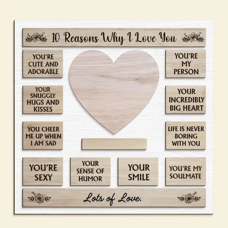 10 Reasons Why I Love You, Personalized