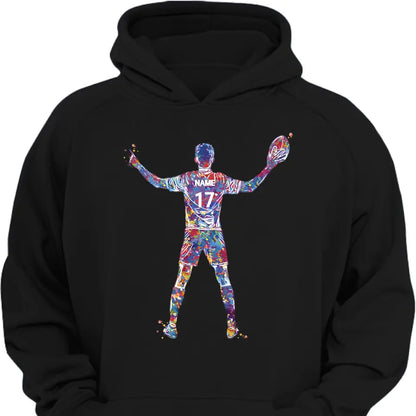 Players Personalized Watercolor Print Rugby Gifts for Men Rugby Players Boys Rugby Guys Personalized Gifts for Men Custom Clothes