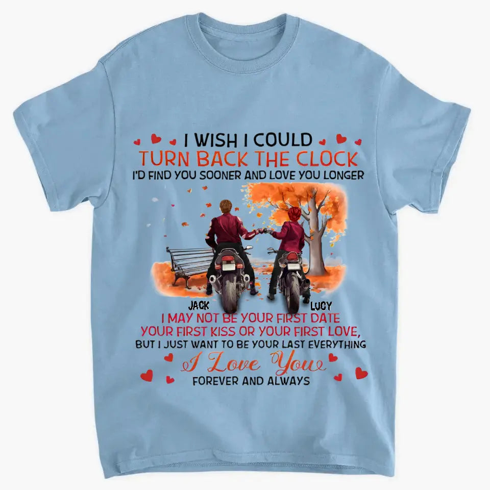 Personalized Couple Clothes - Gift Ideas for Couple/Him/Her/Valentine's Day - I wish I could turn back time