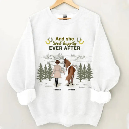 Custom Personalized Horse Girl T-Shirts, Hoodies, and Sweatshirts - - Gift Idea For Horse Lover - Life Is Better With Horses