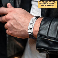 Individuelles Foto – Erinnerungsgeschenk für Familie, Haustier – personalisiertes graviertes Armband