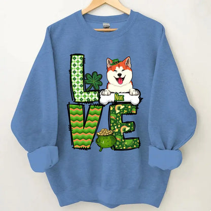 Süßes Hundeshirt zum St. Patricks Day, personalisiertes Hundeshirt, Hundeliebhaber-Shirt zum St. Patrick's Day, irisches Hundeshirt, Hundemama-Shirt, Hundeliebhaber-Shirt