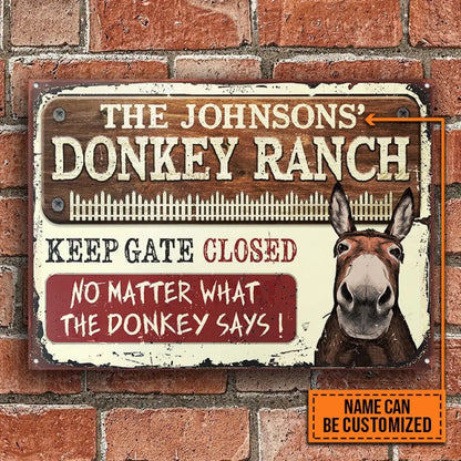 Custom Farm Entry Sign - Personalized Classic Metal Signs