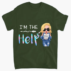 Personalisiertes Bestie-Shirt/Hoodie – Geschenkidee für Freunde/Besties/Schwestern – I'm The Help