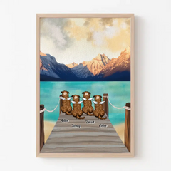 Personalisiertes Hunde-Engel-Hunde-Mama-Hundeliebhaber-Geschenk-Poster gedruckt